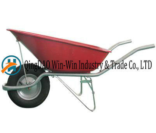 Red Wheelbarrow with Pneumatic Rubber /PU Wheel