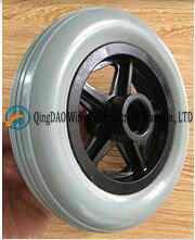 6 Inch Solid PU Wheel for Wheelchair Front Wheels