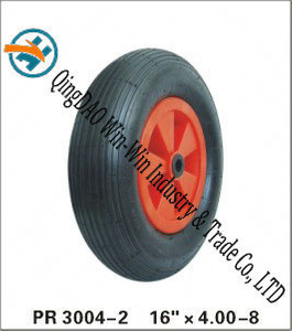 Pneumatic Rubber Wheel with Plastic Center (16&quot;X480/4.00-8)