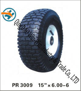 Pneumatic Rubber Wheel for Lawn Mower (15&quot;X6.00-6)