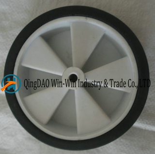 6*1.5 Black Solid Rubber Wheel for Trolleys and Barrows